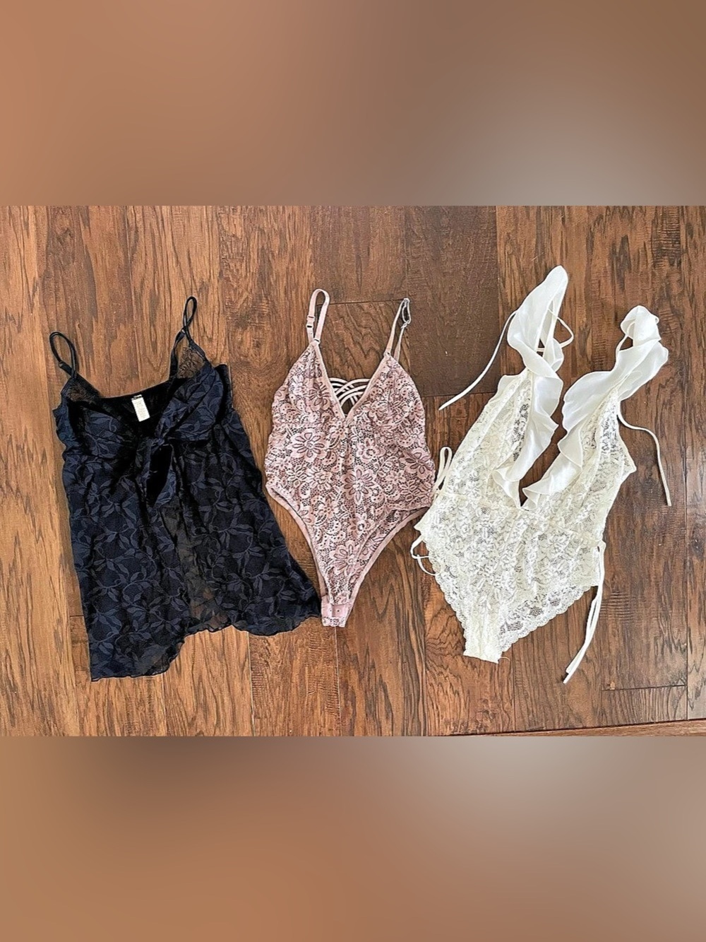 Lace Bodysuit & Lingerie Lot Small